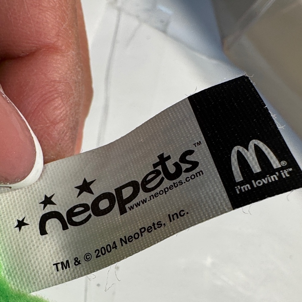 Vintage Neopets Green Dragon Plush – 2004 McDonald’s Happy Meal Toy - Picture 3 of 7